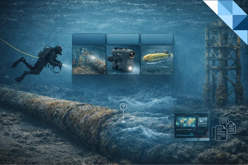 Underwater Inspection: Methods, Standards, Deliverables & Decision Matrix (Diver vs ROV vs AUV)