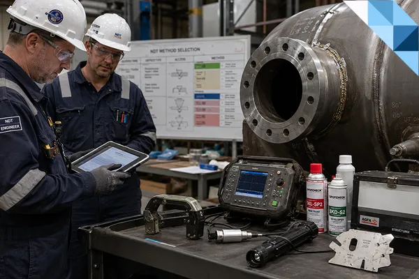 NDT Method Selection for Pressure Equipment Inspection: RT, UT, MT, PT and VT Compared